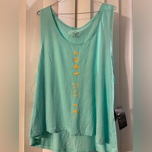 * NWT Nike ‘Just do it plus size women’s turquoise & orange logo size 1X